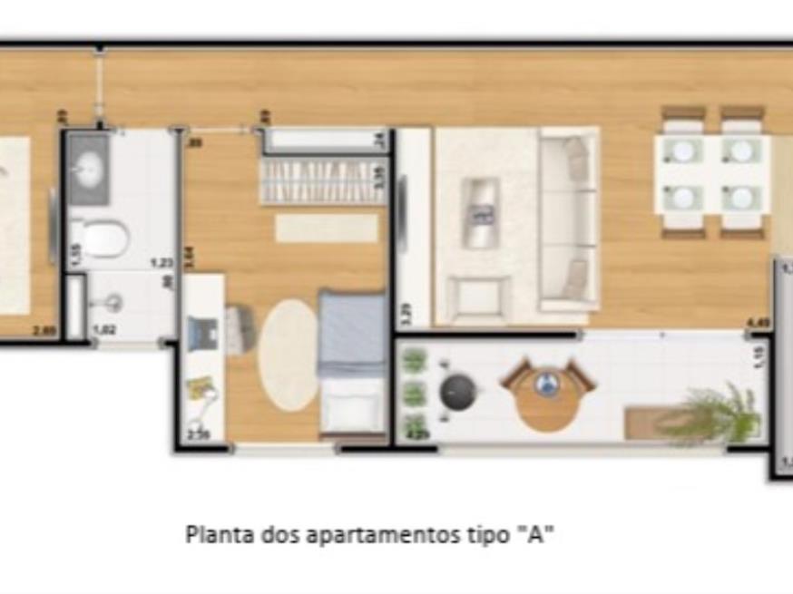 Foto ilustrativa 2 - Direitos sobre Apê no bairro da Graça em Cotia